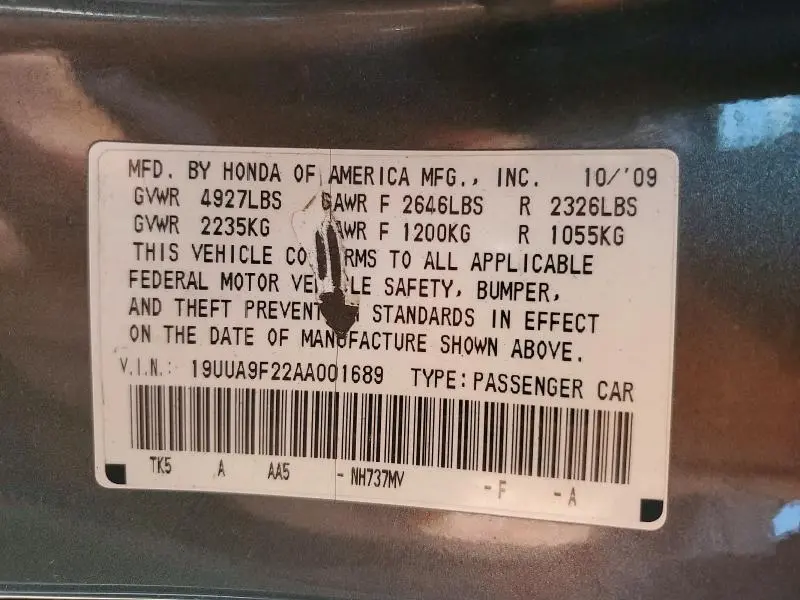 2010 ACURA TL   