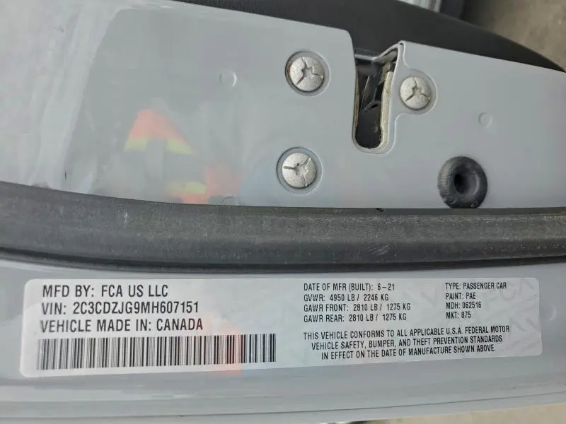 2021 DODGE CHALLENGER GT  