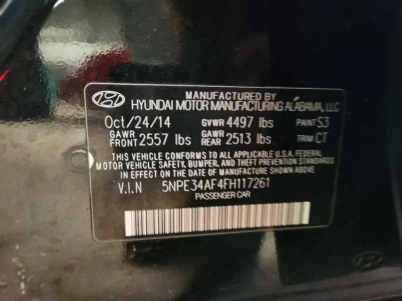 2015 HYUNDAI SONATA SPORT  