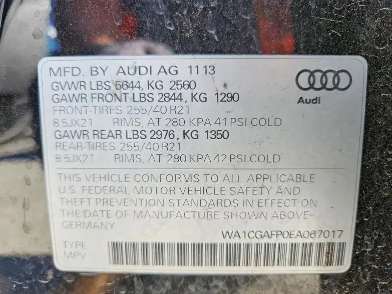 2014 AUDI SQ5 PREMIUM PLUS  