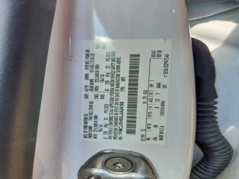 2020 FORD ESCAPE SEL  
