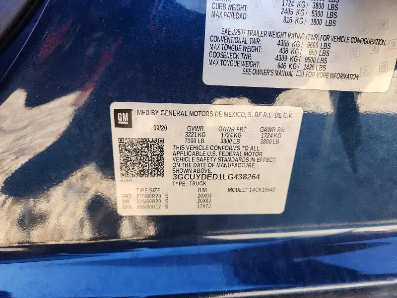 2020 CHEVROLET SILVERADO K1500 LT  