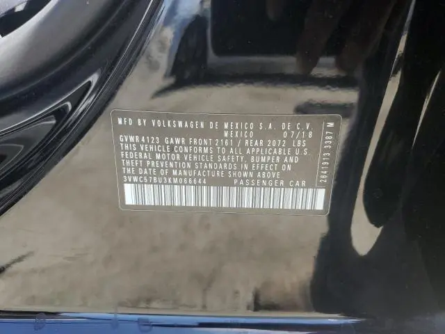 2019 VOLKSWAGEN JETTA S  