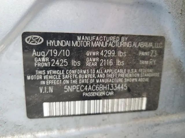 2011 HYUNDAI SONATA SE