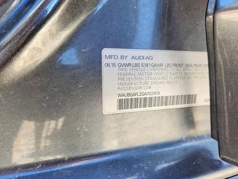 2016 AUDI S4 PREMIUM PLUS  