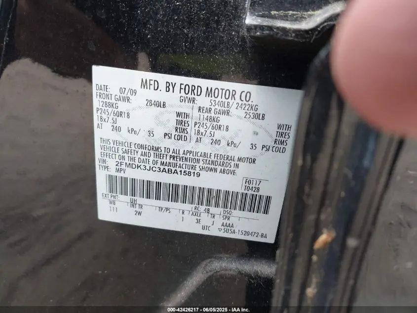 2010 FORD EDGE SEL