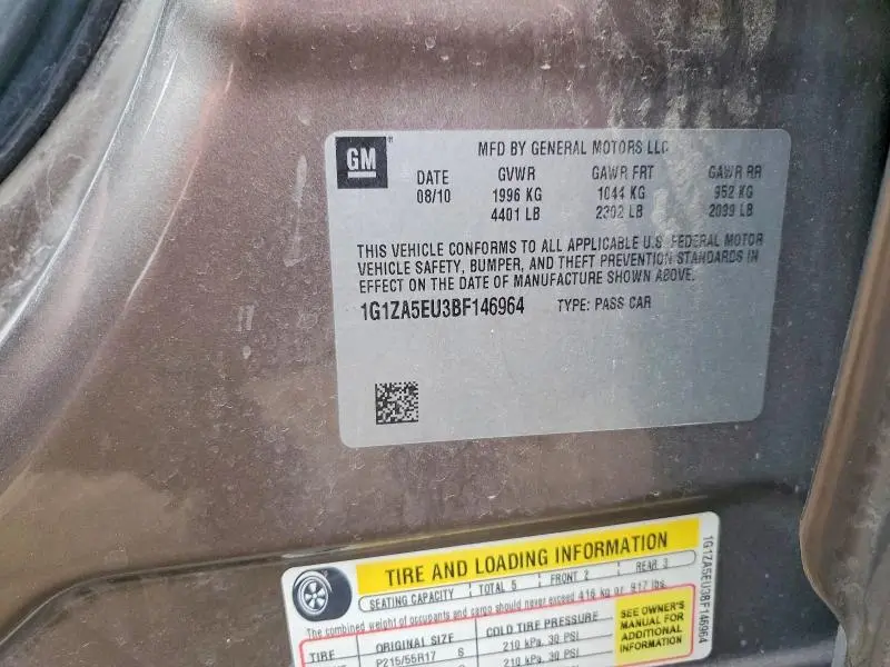 2011 CHEVROLET MALIBU LS  