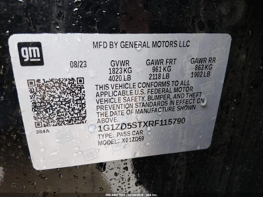 2024 CHEVROLET MALIBU FWD 1LT