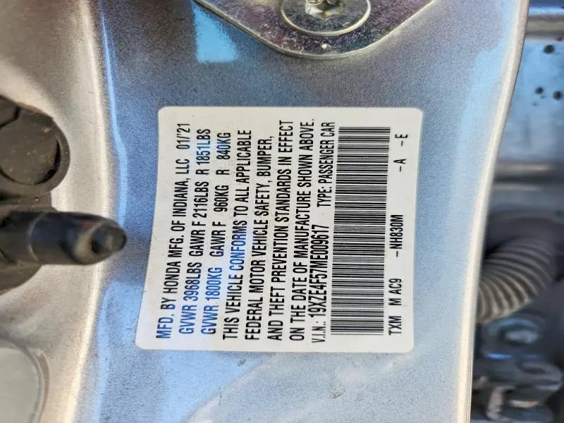 2021 HONDA INSIGHT EX  