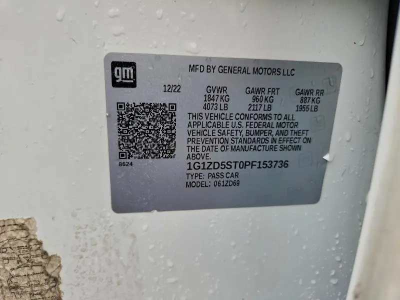 2023 CHEVROLET MALIBU LT  