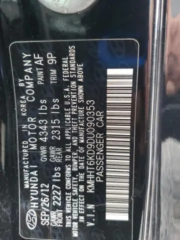 2013 HYUNDAI GENESIS COUPE 2.0T  