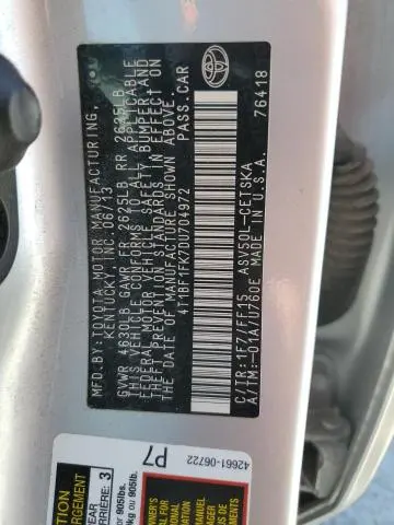2013 TOYOTA CAMRY L  