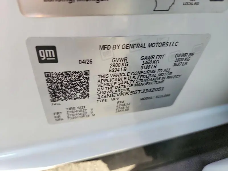 2026 CHEVROLET TRAVERSE HIGH COUNTRY  