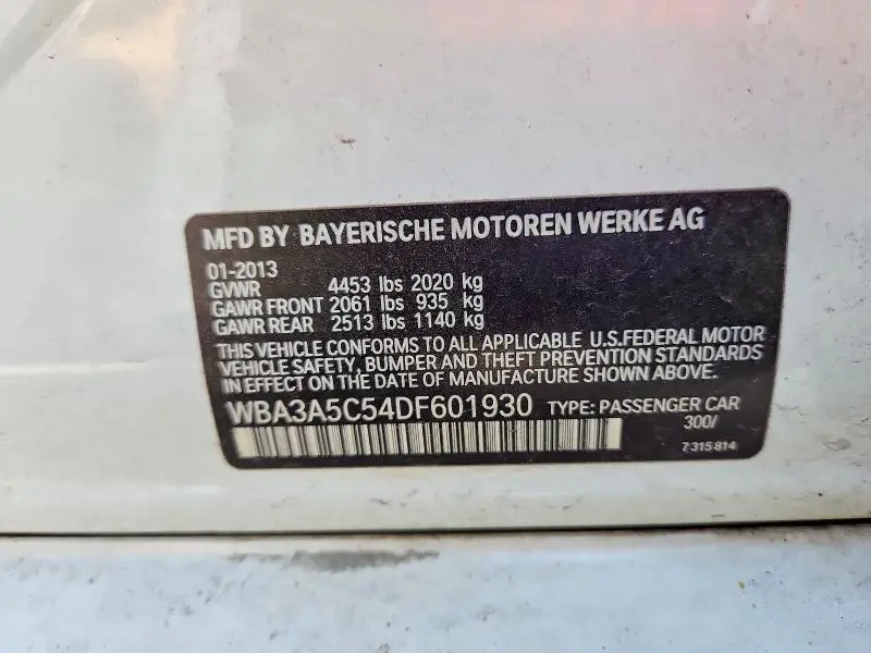 2013 BMW 328 I  