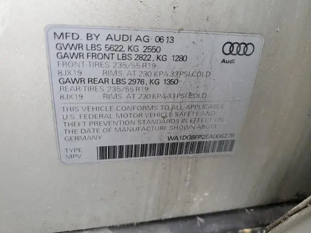 2014 AUDI Q5 PREMIUM PLUS  