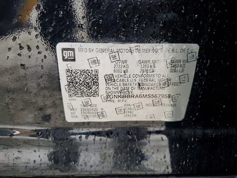 2021 CHEVROLET BLAZER 1LT  