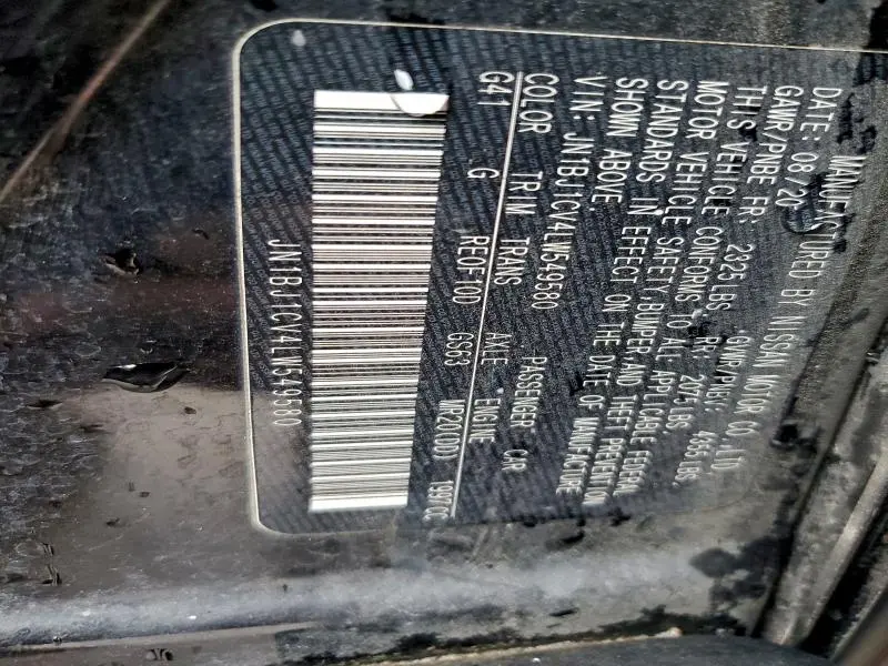 2020 NISSAN ROGUE SPORT S  