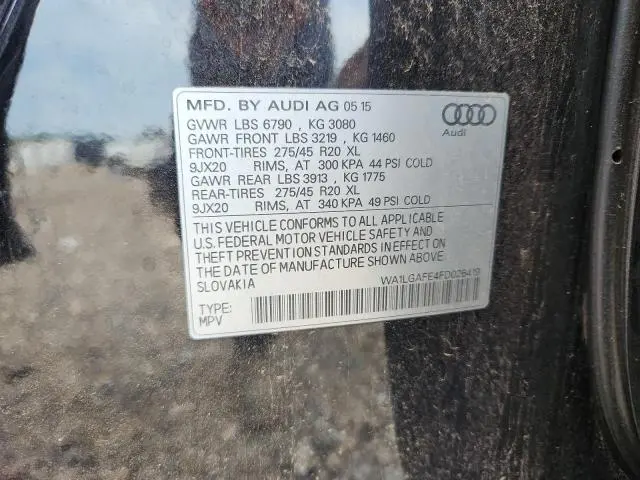 2015 AUDI Q7 PREMIUM PLUS  