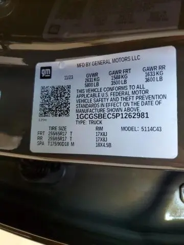 2023 CHEVROLET COLORADO   