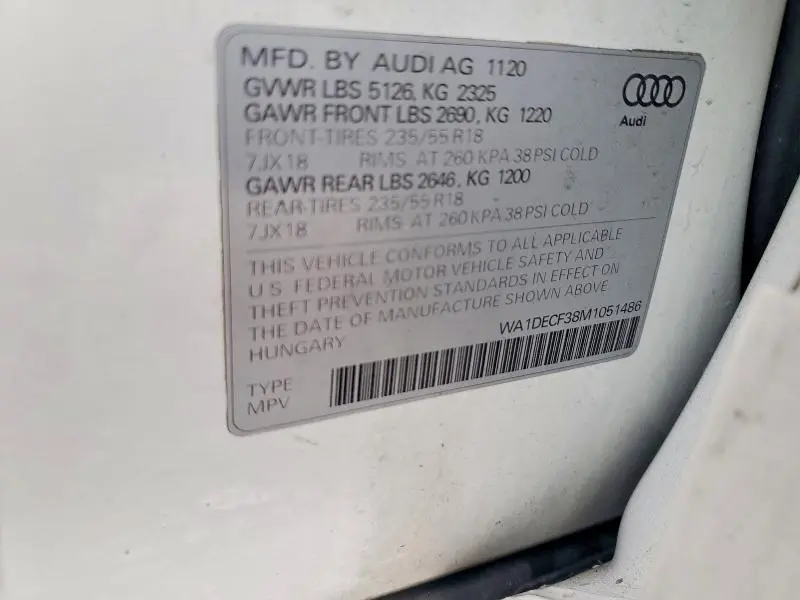 2021 AUDI Q3 PREMIUM S LINE 45  