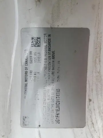 2012 CHEVROLET CAMARO 2SS  