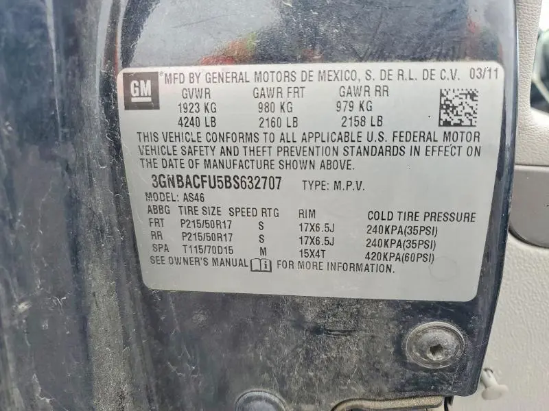 2011 CHEVROLET HHR LT  