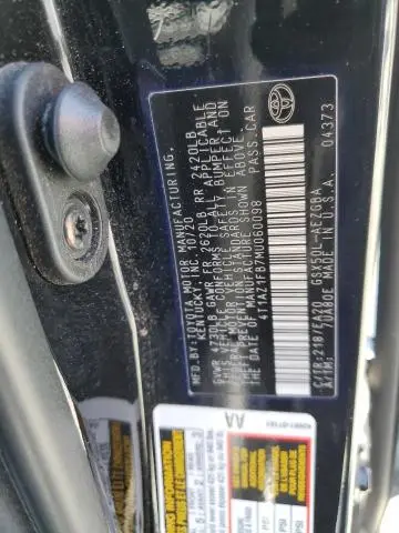 2021 TOYOTA AVALON XLE  