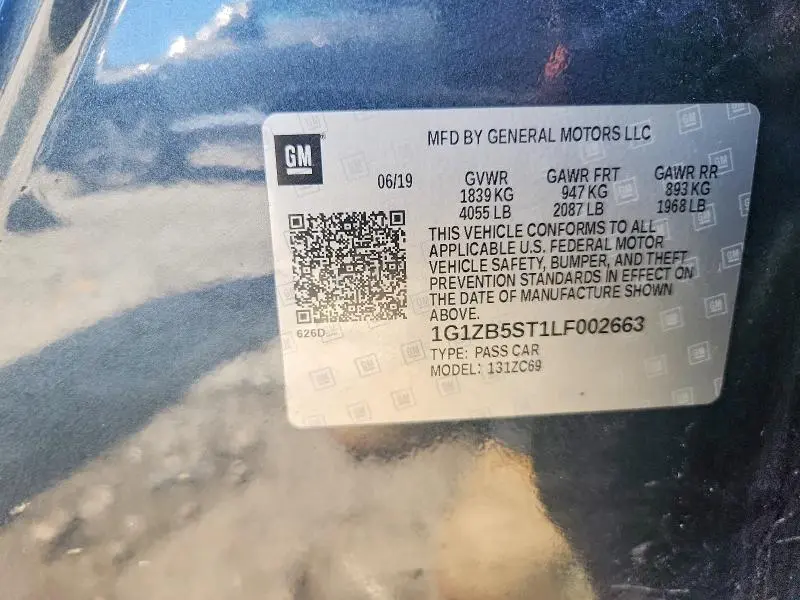 2020 CHEVROLET MALIBU LS  