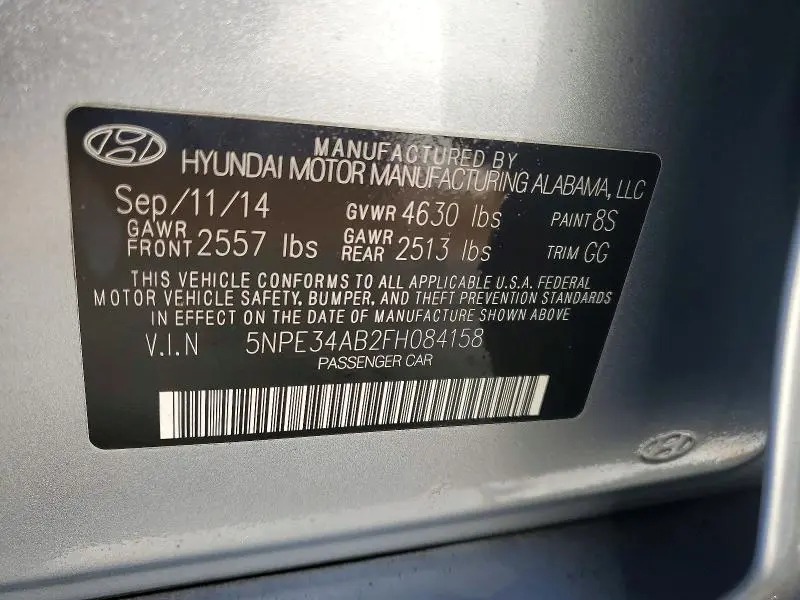 2015 HYUNDAI SONATA SPORT  