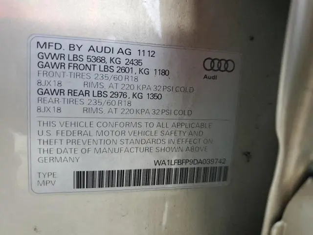 2013 AUDI Q5 PREMIUM PLUS