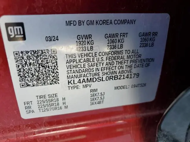 2024 BUICK ENCORE GX SPORT TOURING  