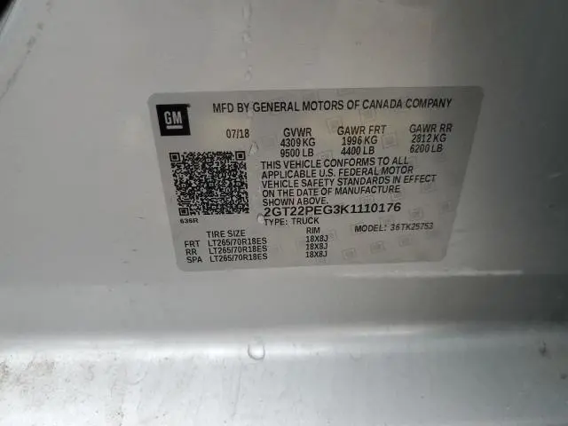 2019 GMC SIERRA K2500 SLE  