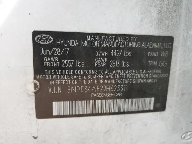 2018 HYUNDAI SONATA SPORT  