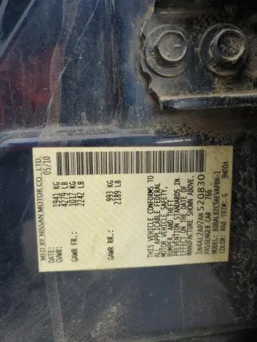 2010 NISSAN ALTIMA BASE  