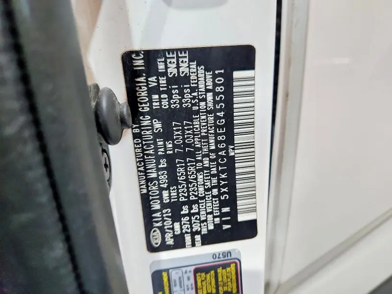 2014 KIA SORENTO LX  