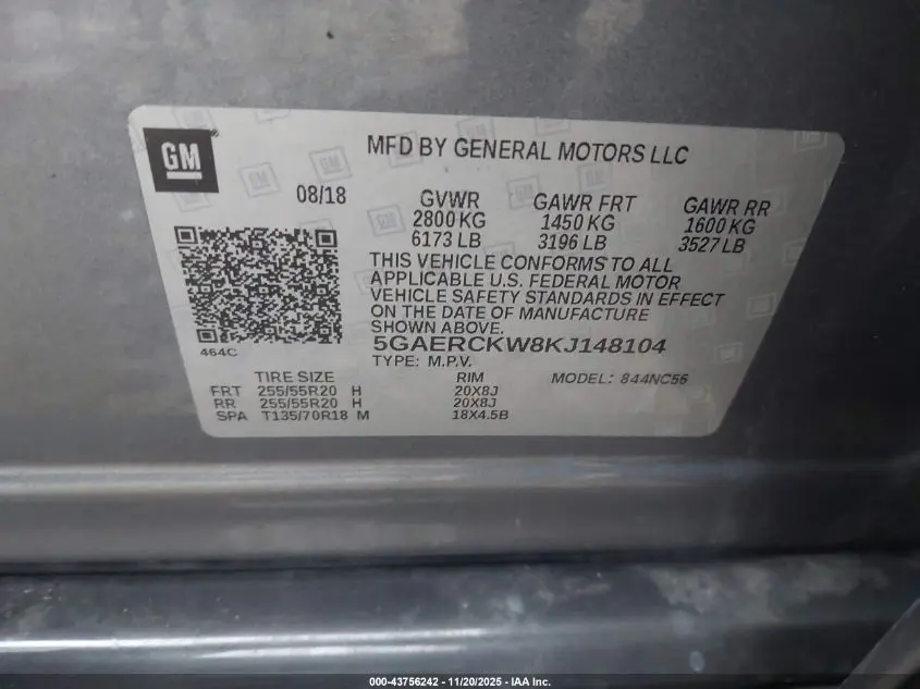 2019 BUICK ENCLAVE FWD PREMIUM