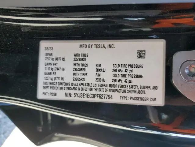 2023 TESLA MODEL 3