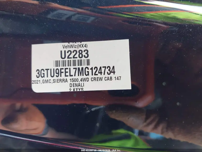 2021 GMC SIERRA 1500 4WD  SHORT BOX DENALI