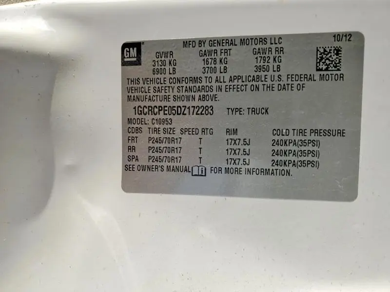 2013 CHEVROLET SILVERADO C1500  