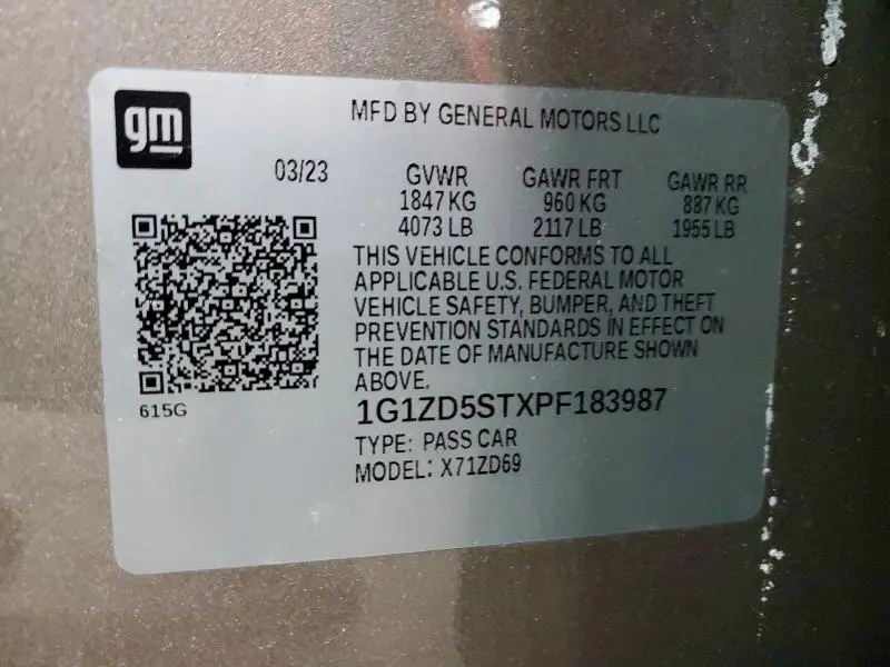 2023 CHEVROLET MALIBU LT  