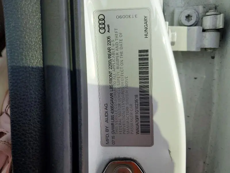 2016 AUDI A3 PREMIUM  