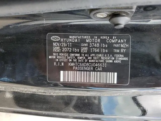 2012 HYUNDAI VELOSTER   