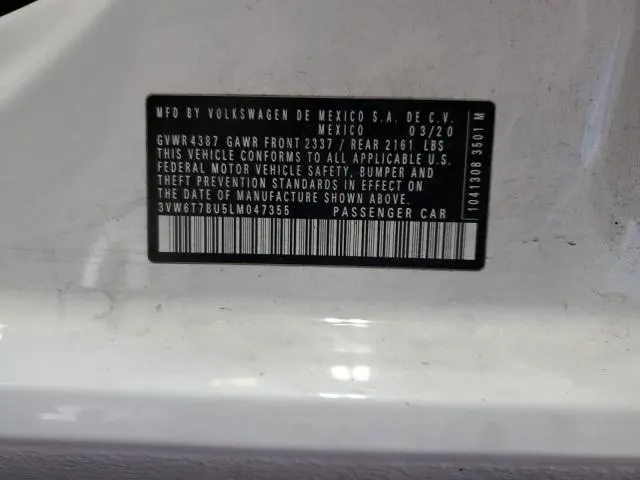 2020 VOLKSWAGEN JETTA GLI