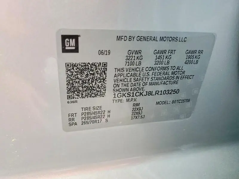 2020 GMC YUKON DENALI  