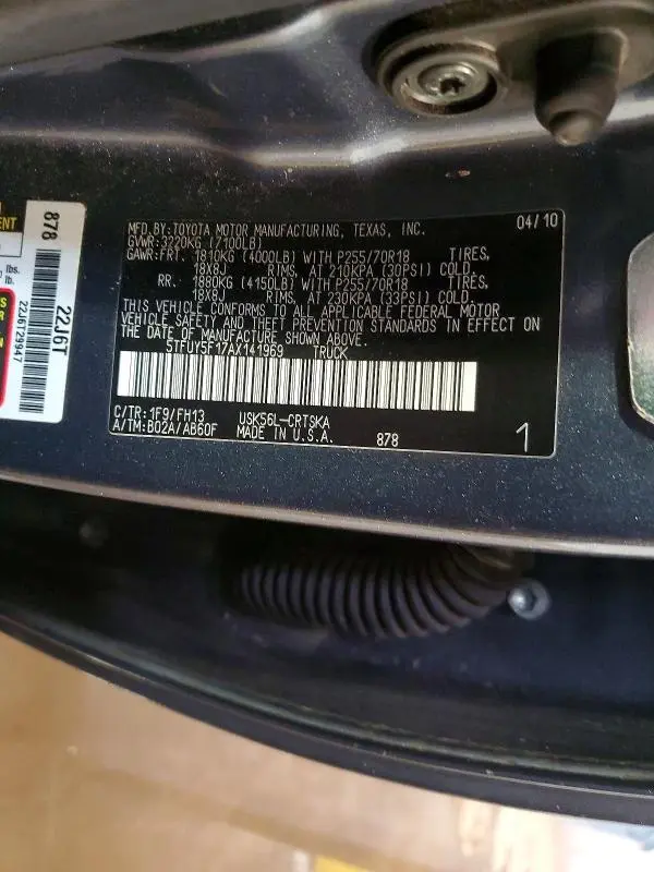 2010 TOYOTA TUNDRA GRADE  