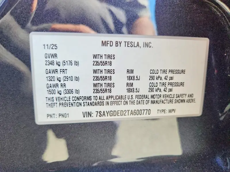 2026 TESLA MODEL Y   