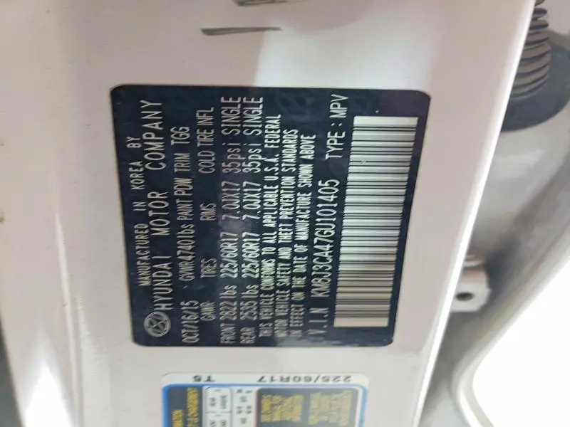 2016 HYUNDAI TUCSON LIMITED  