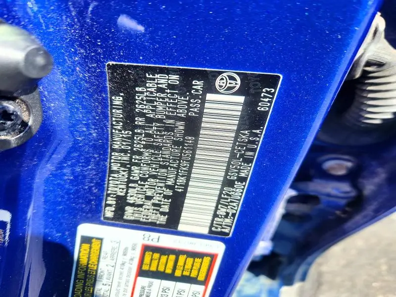 2015 TOYOTA CAMRY XSE V6  