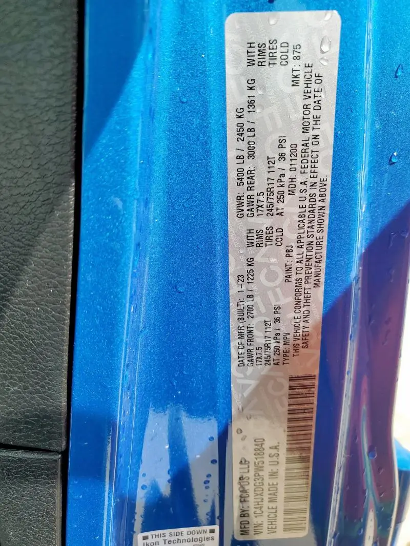 2023 JEEP WRANGLER SPORT  