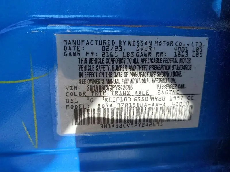 2023 NISSAN SENTRA SV  